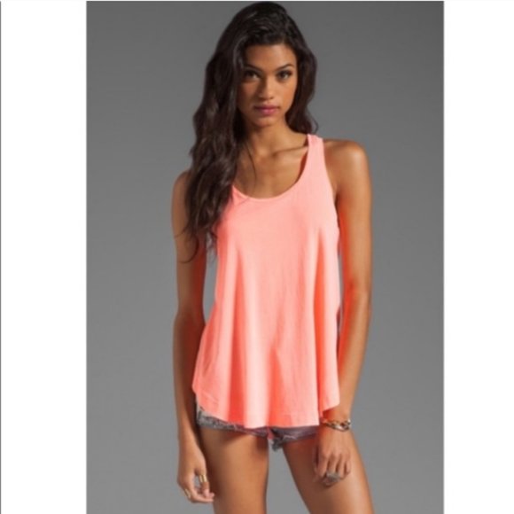 Splendid Coral Racer Back Tank Top NWT SZ XL - Picture 1 of 12